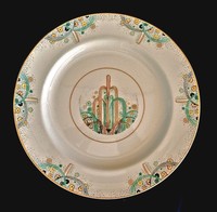 1925 Paris Exposition Art Deco Chinaware LES FONTAINES for Johnson Brothers