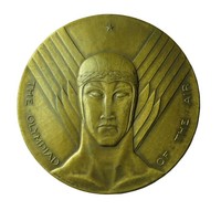1930 National Air Races Chicago Art Deco Bronze Medal