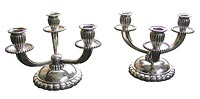 Pair Art Deco Candelabra