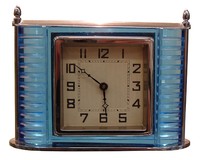 Blue Glass Clock
