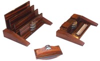 Three Piece French Art Deco Desk Set