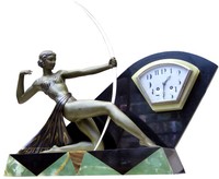 French Art Deco Figural Clock