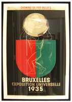 Art Deco 1935 Bruxelles Exposition Poster by Marfurt