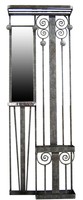 French Art Deco Wrought Iron Asymmetrical Hall Tree