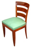 Set of Ten Jacques Adnet French Art Deco Chairs