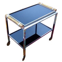 Jacques Adnet Rolling Bar Cart