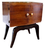 French Art Deco Rosewood Two Door Bar Cabinet