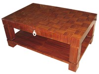 French Art Deco Marquetry & Ivory Coffee Table