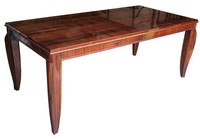 French Art Deco Palissandre Dining Table by Jean Pascaud