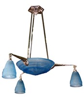 Jean Gay Art Deco Electric Chandelier Les Hirondelles