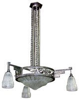 Art Deco Twist Chandelier