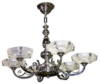 Scroll Art Deco Chandelier