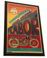Favre Cycles Motos Labor Art Deco Poster