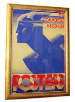 Original Gouache Art Deco Painting for a Poster