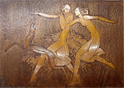 Carved Wood Panel