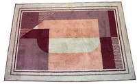 Pink & Gray Art Deco Rug