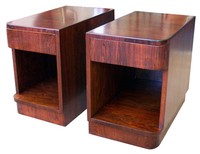 Pair Eugene Schoen Art Deco Side Tables
