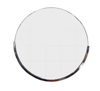 Round American Art Deco Chrome Mirror