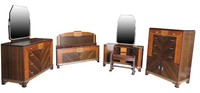 American Art Deco Skyscraper Design Bedroom Set