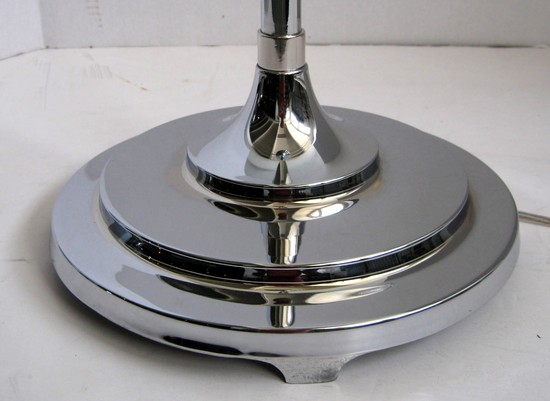 American Art Deco Aluminum Triple Cone Torchiere