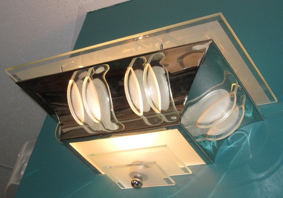 Three Atelier Petito French Art Deco Modernist Sconces