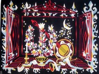 French Aubusson Tapestry by Michele Van Hout LeBeau for Robert Four