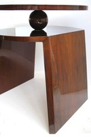 French Art Deco Rosewood Occasional Table with Ball