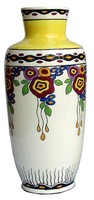 Belgian Art Deco Ceramic Vase by Charles Catteau for Boch Freres