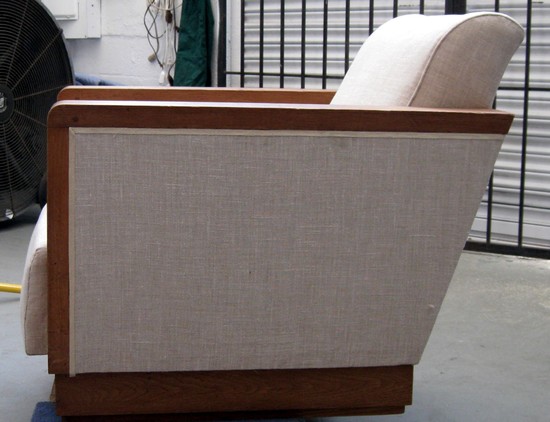 Pair of French Art Deco Club Chairs in Style of Dominique