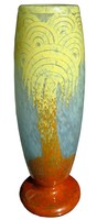 Charles Schneider French Art Deco PALMIERS JAUNES Le Verre Francais Vase
