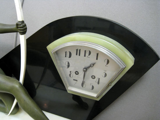 French Art Deco Figural Clock