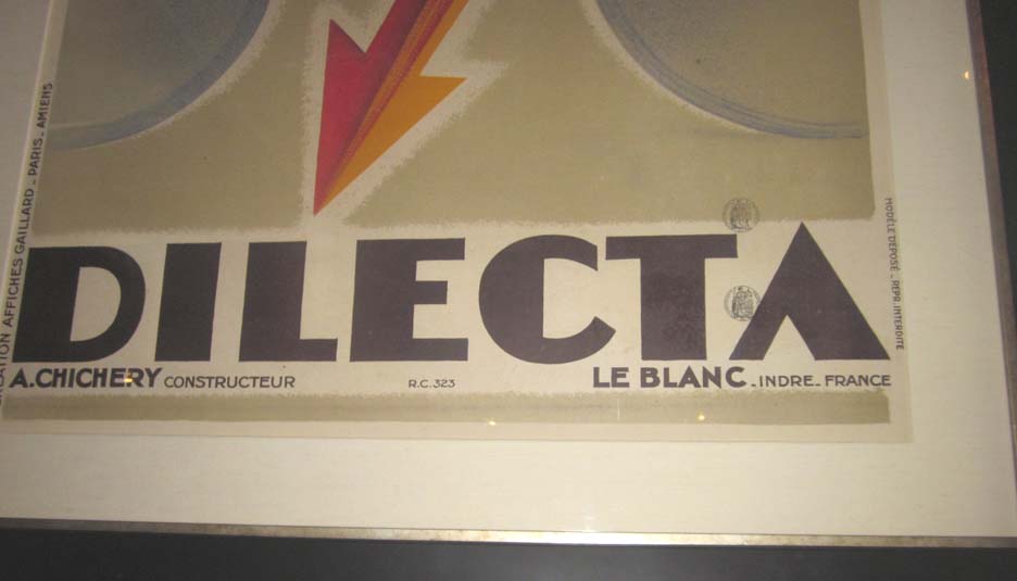 French Art Deco CYCLES DILECTA Poster by Georges Favre