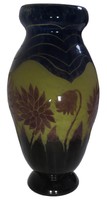 Monumental Degue Vase By Gueron