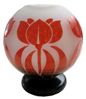Degue French Art Deco Cameo Glass Vase