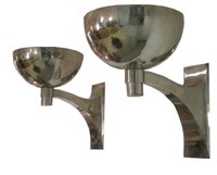 Pair French Art Deco Wall Sconces by Maison Desny