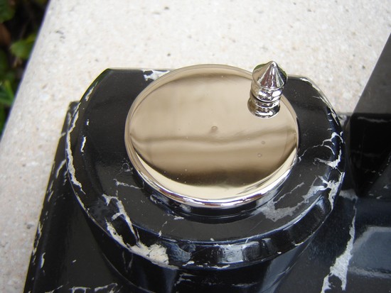 French Art Deco Desk Set with Clock