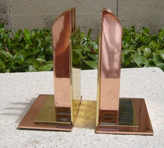 Pair American Art Deco Bookends by Walter Von Nessen for Chase