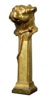 E Sanglan Bronze Dore Dog Figural Seal