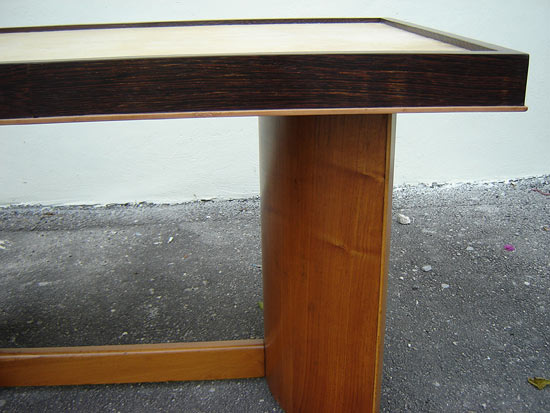 French Art Deco Parchment Top Coffee Table