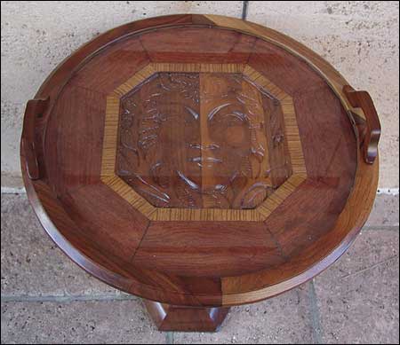 French Art Deco Face Table
