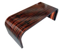 American Art Deco Macassar Ebony Coffee Table