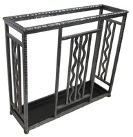 French Art Deco Wrought Iron Umbrella Stand