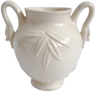 Weller American Art Deco White Ceramic Vase