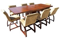 Gilbert Rohde Dining Table and Eight Chairs