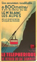 REB Henri (D’après) Le Téléphérique de Veyrier - du Lac d’Annecy PLM 1934