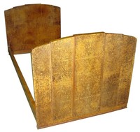 American Art Deco Exotic Burl Wood Daybed