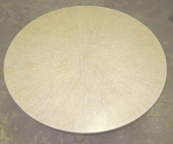 Jules Leleu French Art Deco Limed Oak Center Table