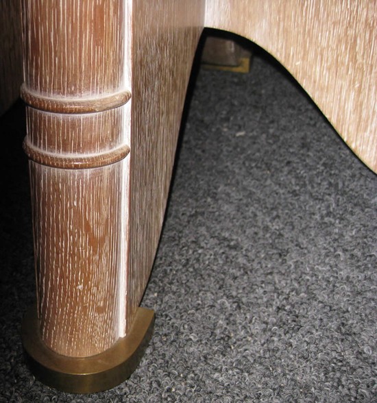 Jules Leleu French Art Deco Limed Oak Center Table