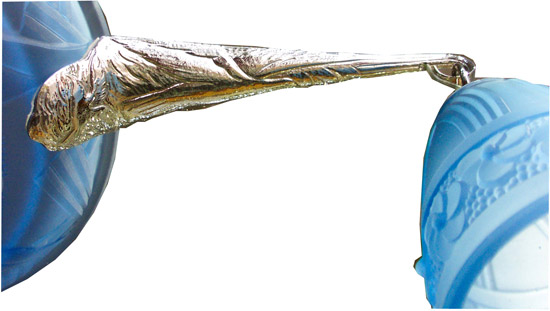 Jean Gay Art Deco Electric Chandelier Les Hirondelles