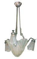 Degue Drape French Art Deco Chandelier